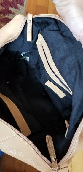 Tan satchel handbag - Picture 3 of 6